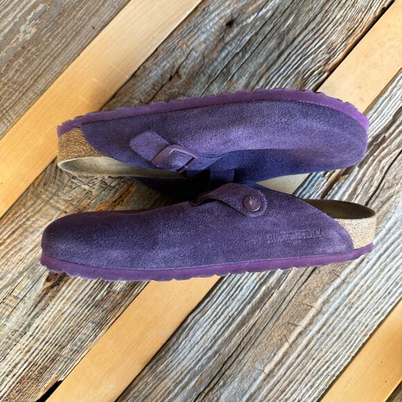Birkenstock Boston - suede - wine - purple - narrow - dark - size 40 - Picture 2 of 8